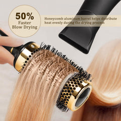 SHINLEA round brush detangles hair smoothly while blow drying