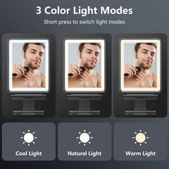 Shinowa rechargeable shaving mirror with long-lasting battery