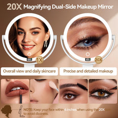 Shinowa wall-mounted mirror with 360° rotation for flexible angle adjustments