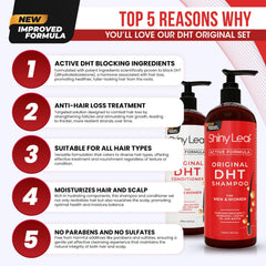 Shiny Leaf DHT Blocker Conditioner bottle pump for smooth, manageable hair