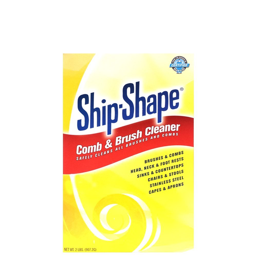 Ship-Shape Comb and Brush Cleaner powder restores brushes and combs with quick residue removal.