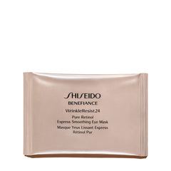 Shiseido Benefiance WrinkleResist24 eye mask pack shot showing kit ready for use
