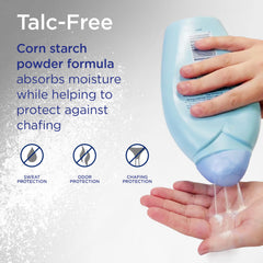 Shower To Shower lavender scent visual conveys calming, clean aroma after use
