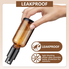 Showvigor amber glass bottle with pipette for precise dosing