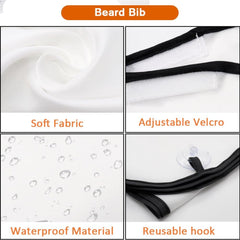 Showvigor beard bib folds compactly for storage or travel.