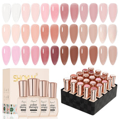 SHOYUM Jelly Nude Palette with 20 colors for versatile sheer to opaque looks