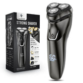 SHPAVVER electric razor in silver black closeup for a smooth, comfortable shave.
