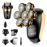 SHPAVVER Ink Gold head shaver front view for quick bald shaving