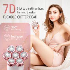 SHPAVVER razor shows LED display and battery status
