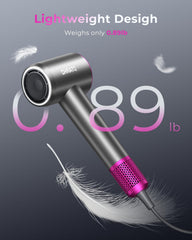 SHRATE 500m negative ions technology reduces static and adds moisture retention.