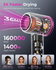 SHRATE magnetic diffuser attachment enables even diffusion for styled results.