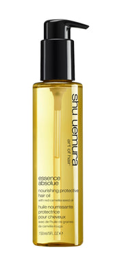 shu uemura Essence Absolue bottle close up highlighting hydration and shine