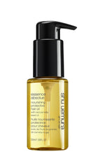shu uemura art of hair Essence Absolue bottle pour nourishes and smooths dry ends