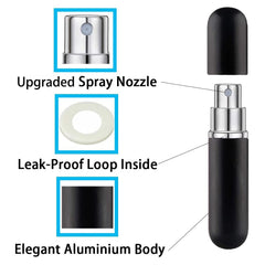 SHxxyljh leakproof design supports refillable use and mess-free travel.