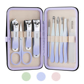SHYEEH manicure set leather case protects tools and keeps kits organized.