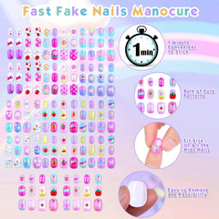 conjunto de uñas prepegadas shynek para uso rápido.