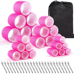 Shynek 48-piece hair rollers set front view for versatile curl options