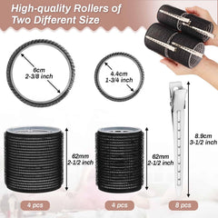 Shynek jumbo roller (6 cm) used for voluminous curls.