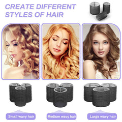 Shynek rollers three sizes jumbo large medium show versatile curl options