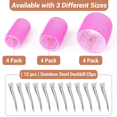 Shynek self-grip rollers in three sizes for versatile curls.