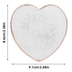 Sibba paleta de resina con diseño corazón rosa, ideal para combinaciones de color suaves.