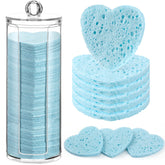Sieral heart-shaped facial sponge for gentle cleansing and exfoliation.