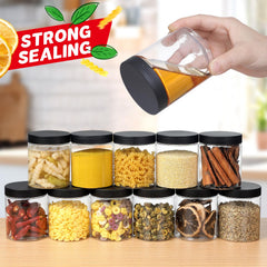Sietpoek wide-mouth 8oz jar ideal for easy filling and scooping.
