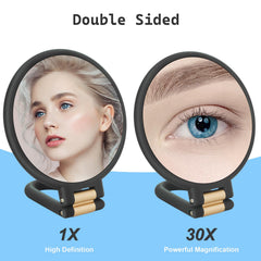 Sifolo travel makeup mirror with handle, compact and portable for on-the-go routines.