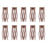 Sightor double grip hair clip close-up with durable brown metal