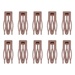 Sightor double grip hair clip close-up with durable brown metal