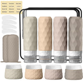 Silevoler 16pack travel bottles set bottles for organized toiletries on the go.