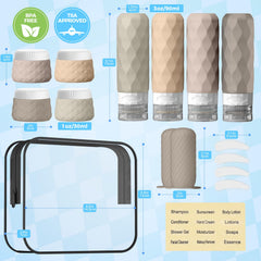 Silevoler travel jars for creams provide compact storage and mess-free packing.
