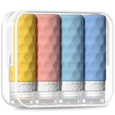 Silevoler 4-pack travel bottles in 3oz size for on-the-go toiletries.