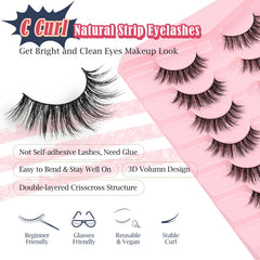 Siligli 3D volume lashes crisscross design for fuller natural effect