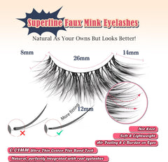 Siligli 3D volume lashes with crisscross fibers enhance definition and a fuller look.
