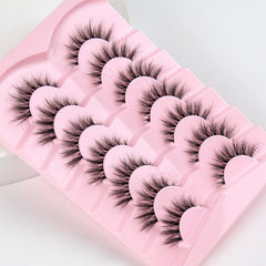 Siligli vegan, reusable pack with seven pairs for daily or on-the-go touch-ups.