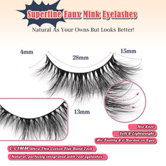 Siligli manga cat eyelashes with outer flare for defined eye shape