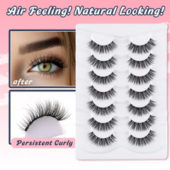 Siligli Wispy Lashes silk-feel soft upgrade for comfortable daily use