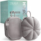 SILKLE double-sided loofah with soft mesh for rich lather