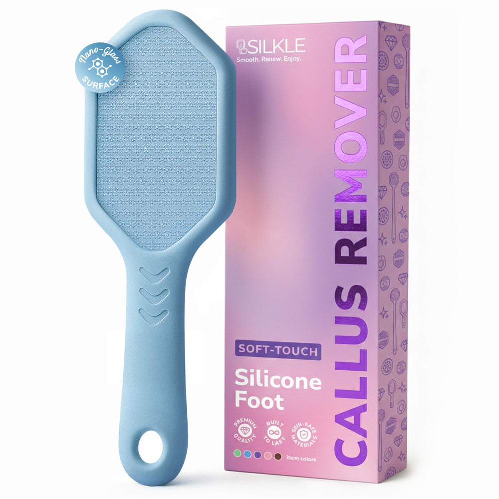 SILKLE Nano Glass Foot File front view for smoother feet and callus reduction.