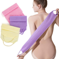 Silkyhose exfoliador-espalda doble cara con mangos para llegar a toda la espalda.