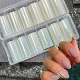 SILPECWEE Aurora glass-fragments foil enhances shimmer for eye-catching nails