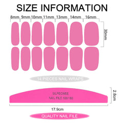 SILPECWEE self-adhesive nail strips ready to apply directly on nails.