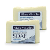 Silver Miracles jabon plata coloidal, barra artesanal para piel suave
