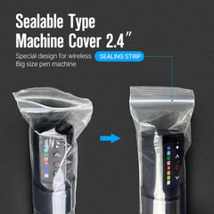SILVERHORSE universal-size 2.4×8 inch covers fit most pen machines.