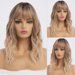 Simkaylee daily-wear ombre blonde wig ready-to-wear straight from package.