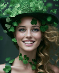Simpilos St Patrick's glitter patches on cheeks for bold party sparkle