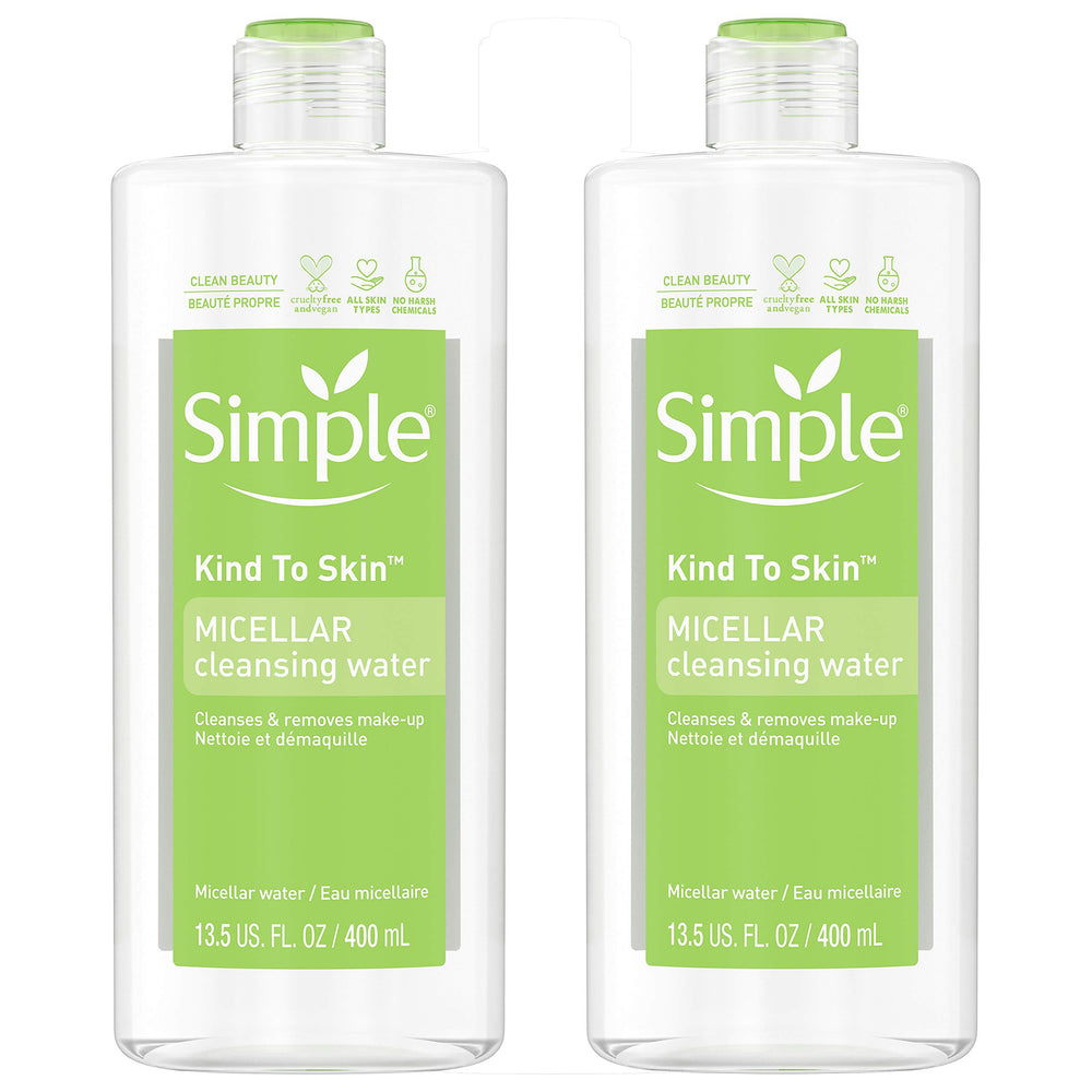 Simple Desmaquillante Micelar: botella verter para limpieza suave sin enjuague