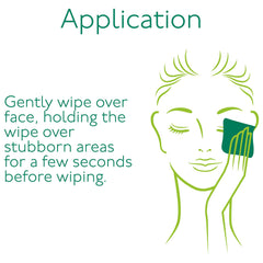 Simple Kind to Skin wipes removing waterproof mascara in one pass.