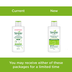 Simple Replenishing Rich Moisturiser texture close-up showing quick absorption.